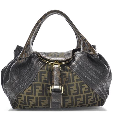 fendi zucca spy bag replica|Fendi logo shoulder bag.